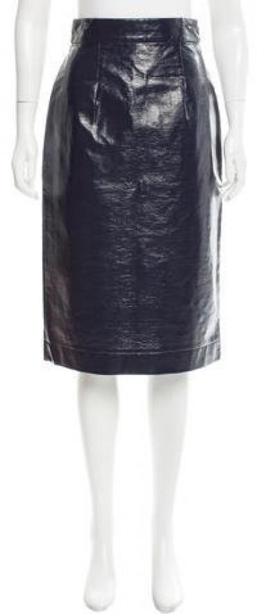 Tanya Taylor Patent Leather Pencil Skirt w/ Tags